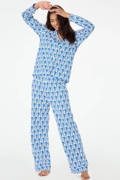 Women Roller Rabbit Pajamas | onkey ong eeve Poo Pajaa