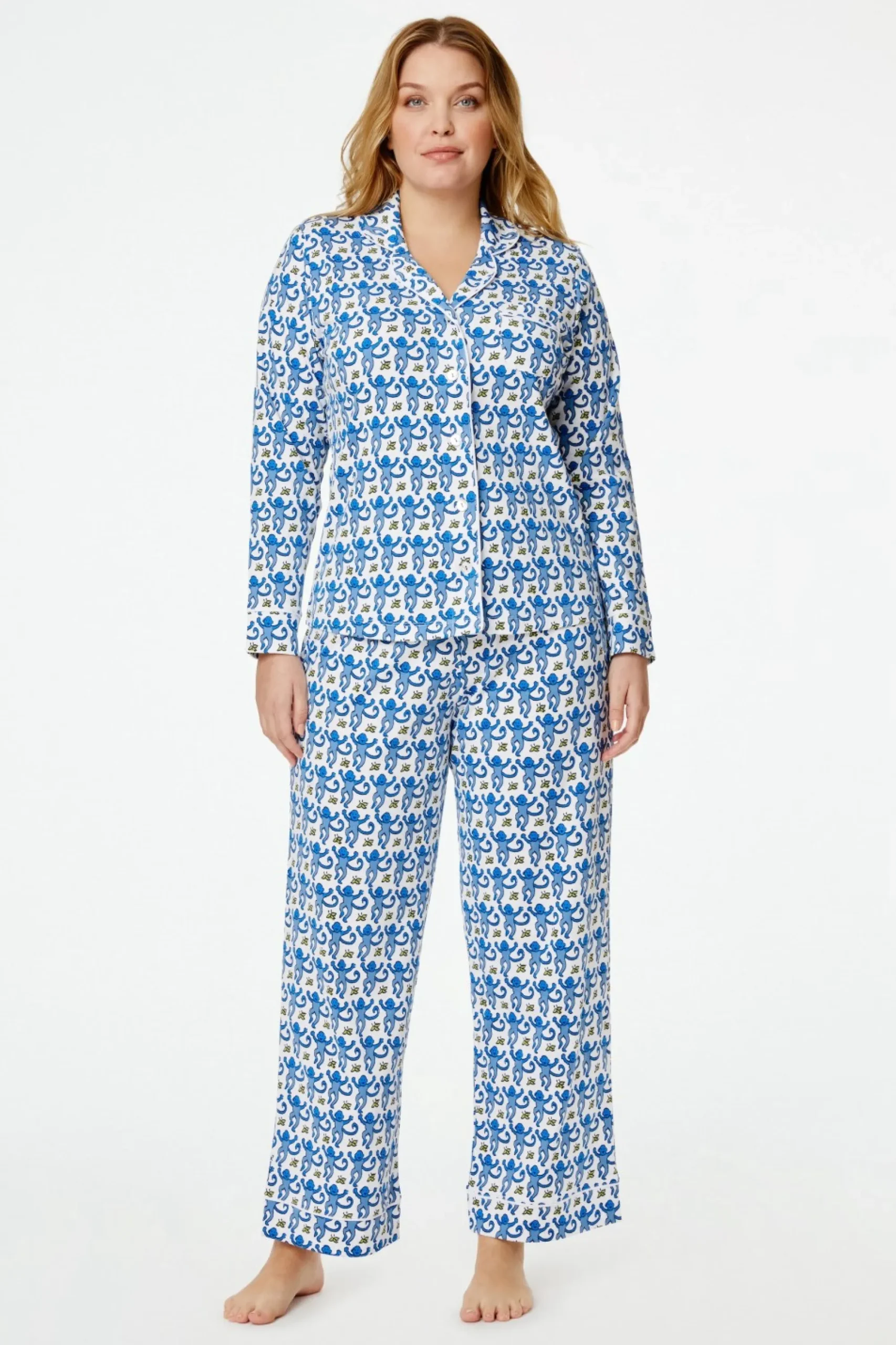 Women Roller Rabbit Pajamas | onkey ong eeve Poo Pajaa