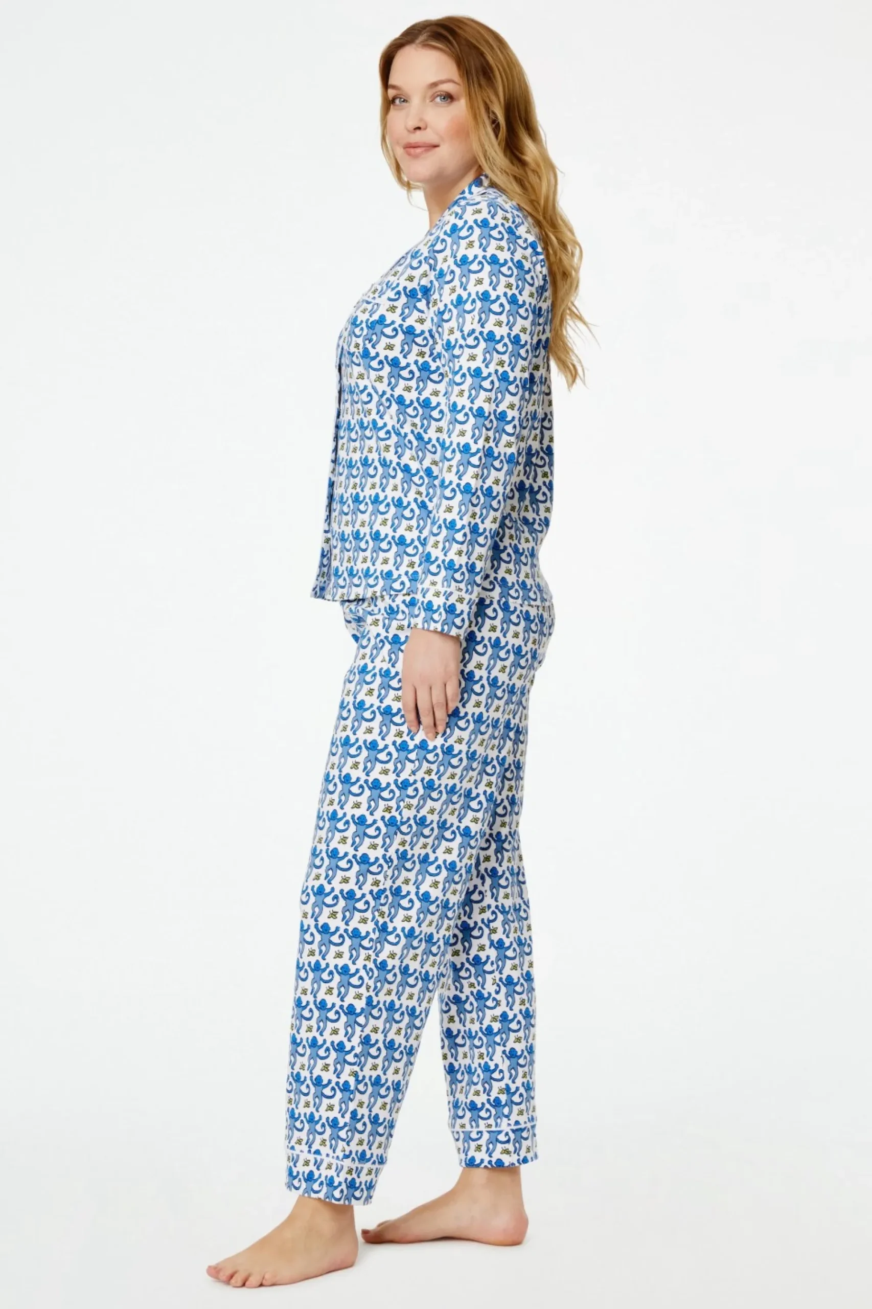 Women Roller Rabbit Pajamas | onkey ong eeve Poo Pajaa