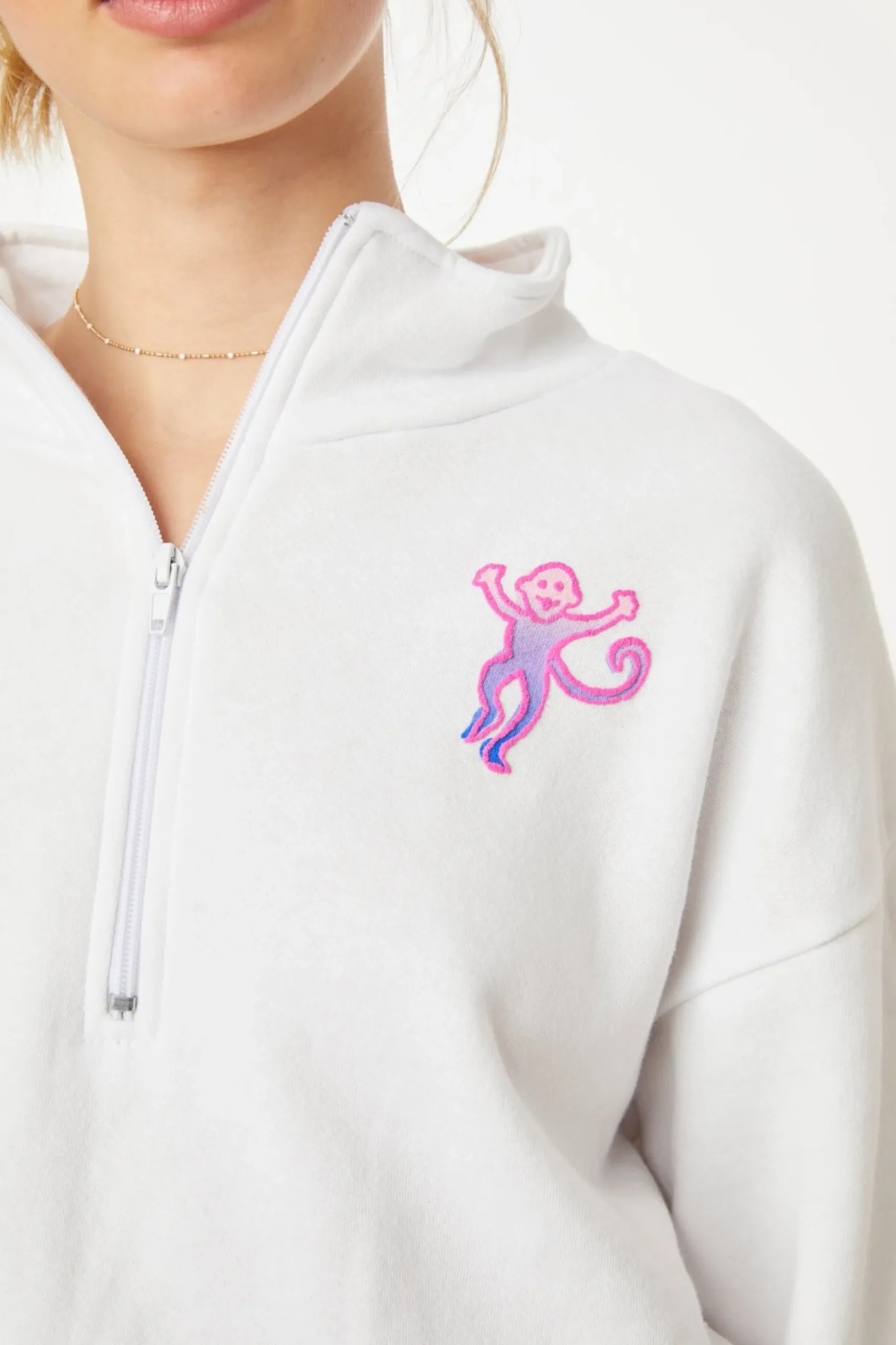 Women Roller Rabbit Casuals | onkey Puff Haf Zip weathirt