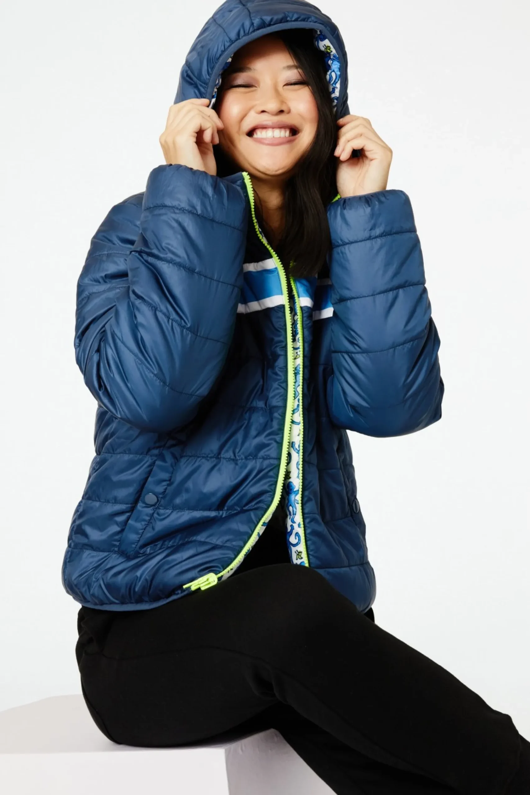 Women Roller Rabbit Knits & Jackets | onkey Reveribe Hooded Puffer