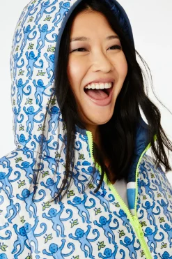 Women Roller Rabbit Tops | onkey Reveribe Hooded Puffer