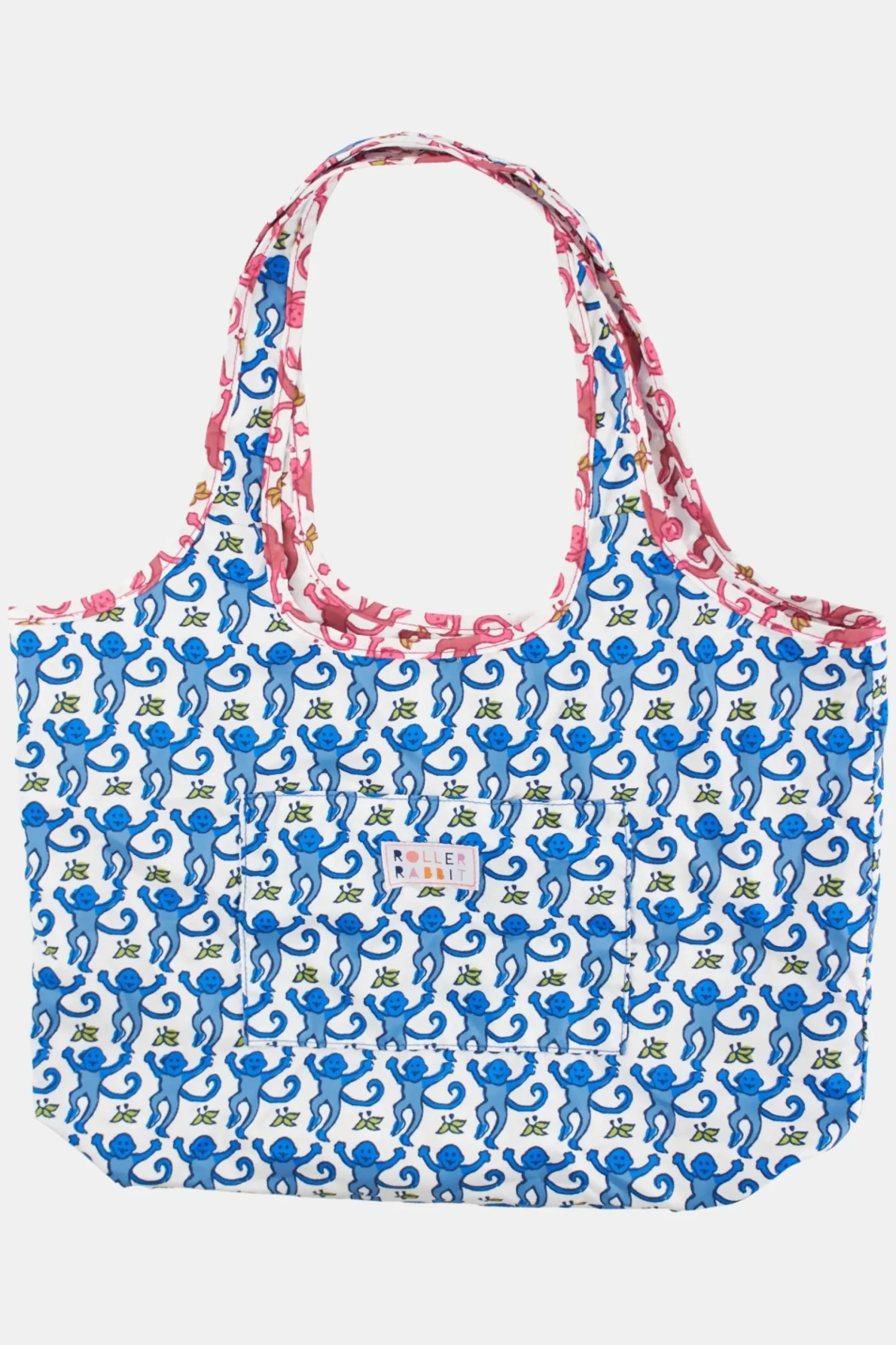 Roller Rabbit Bags | Monkey Reversible Shopping Tote