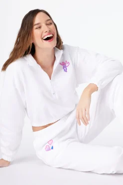 Women Roller Rabbit Bottoms | Obre Heart Puff weatpant