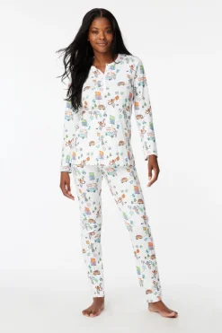 Women Roller Rabbit Pajamas | On The Road Pajaa