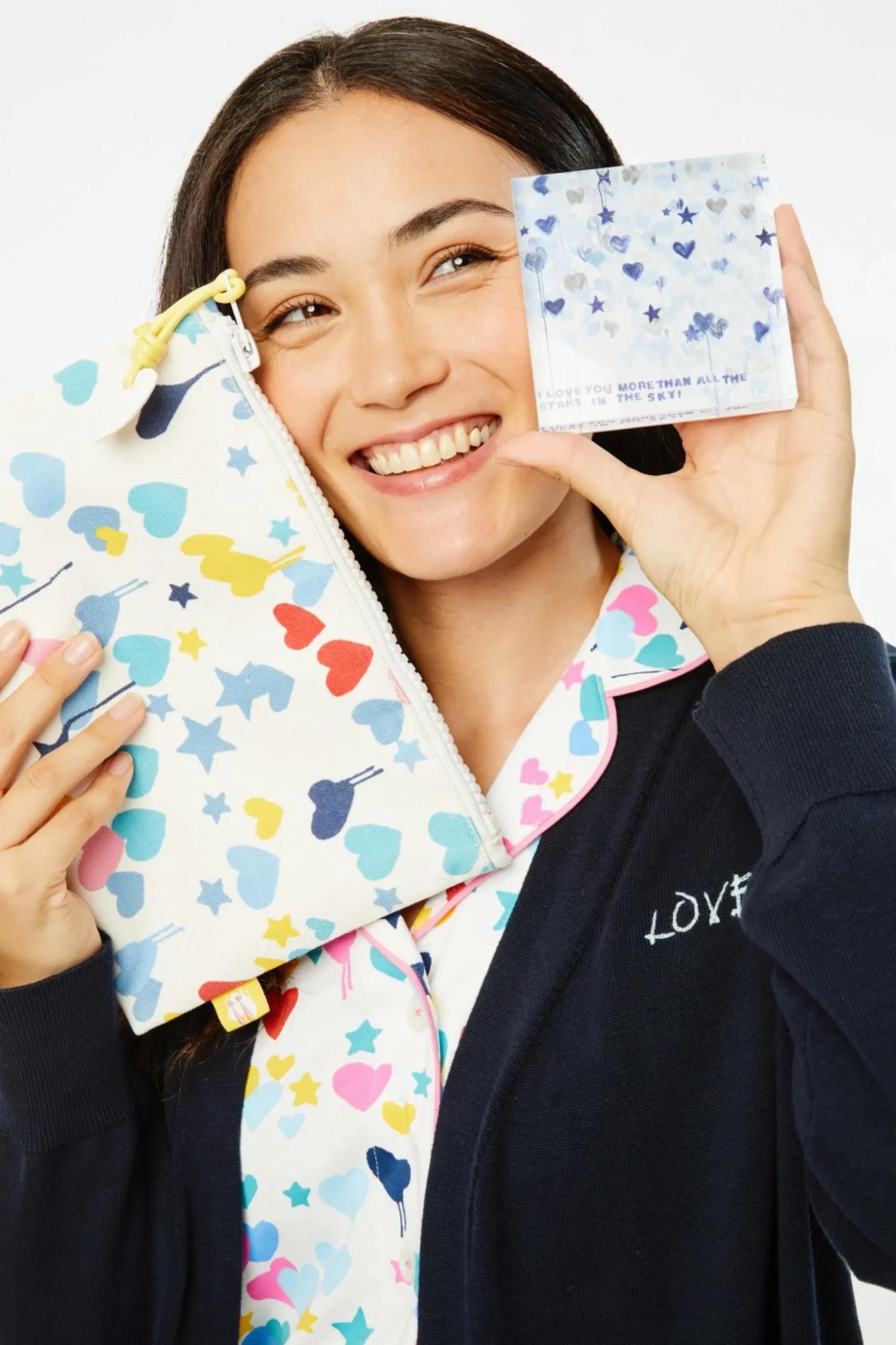 Roller Rabbit Makeup & Toiletry Cases | Starry Starry Love Zipper Pouch
