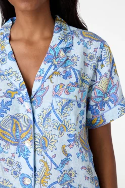 Women Roller Rabbit Pajamas | Textured Aanda ivy et