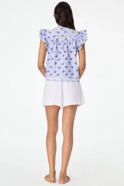 Women Roller Rabbit Tops | Thite Fora Eeron Top
