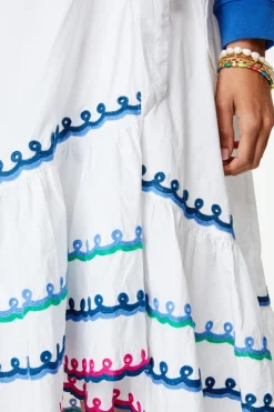 Women Roller Rabbit Bottoms | Vaeta Ebroidered arieena kirt