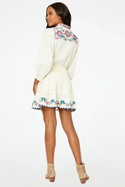 Women Roller Rabbit Bottoms | Veda Ebroidered Riki kirt